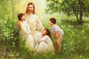 Christ with Asian Children