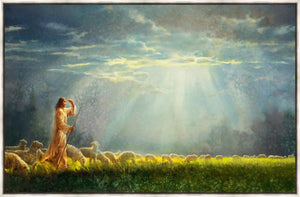 One Fold and One Shepherd Large Wall Art