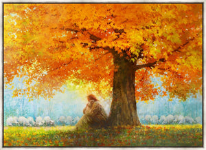 In His Arms Large Wall Art